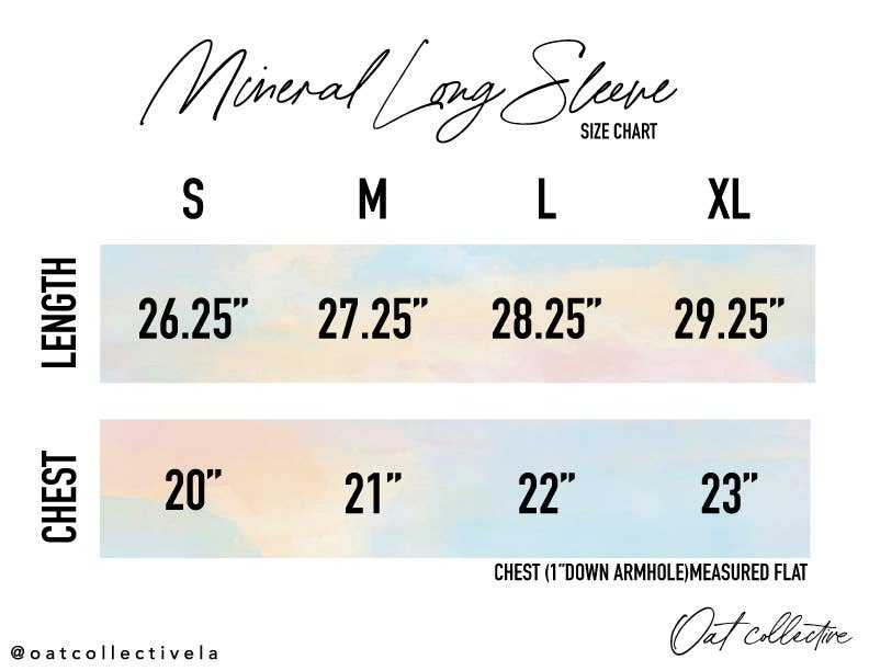 USA Mineral Washed Long Sleeve Graphic