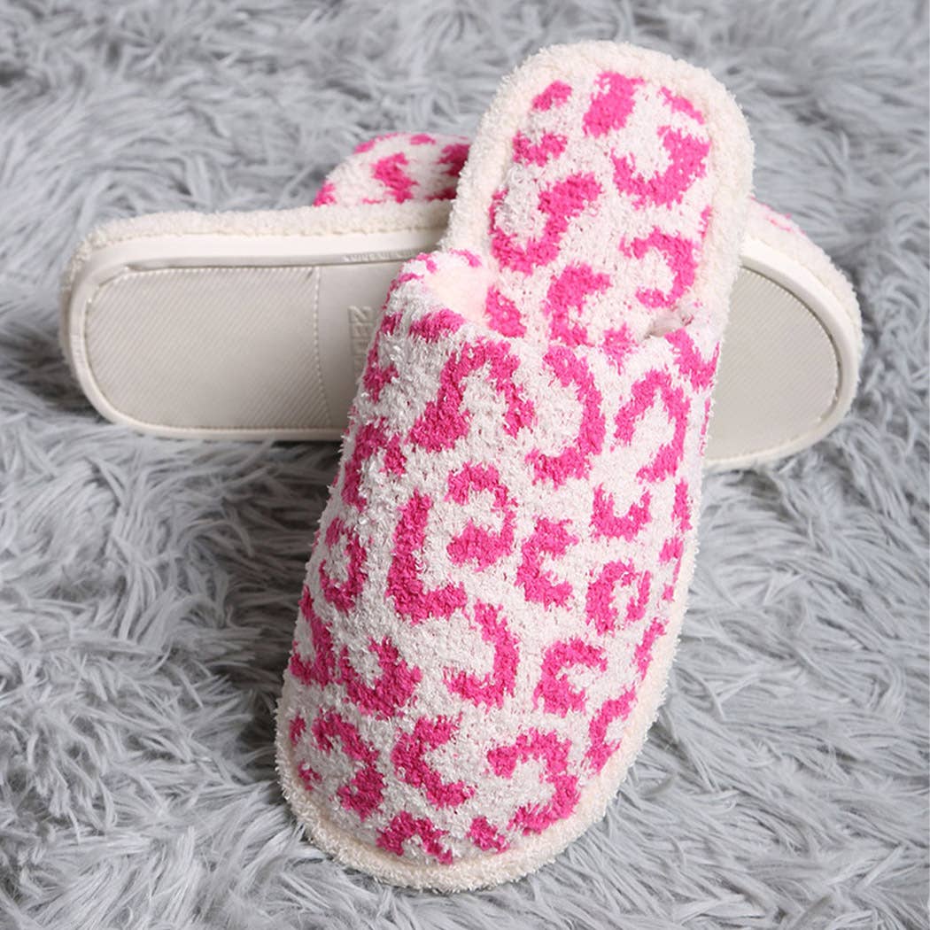 Winter Luxury Soft Leopard Pattern Slipper