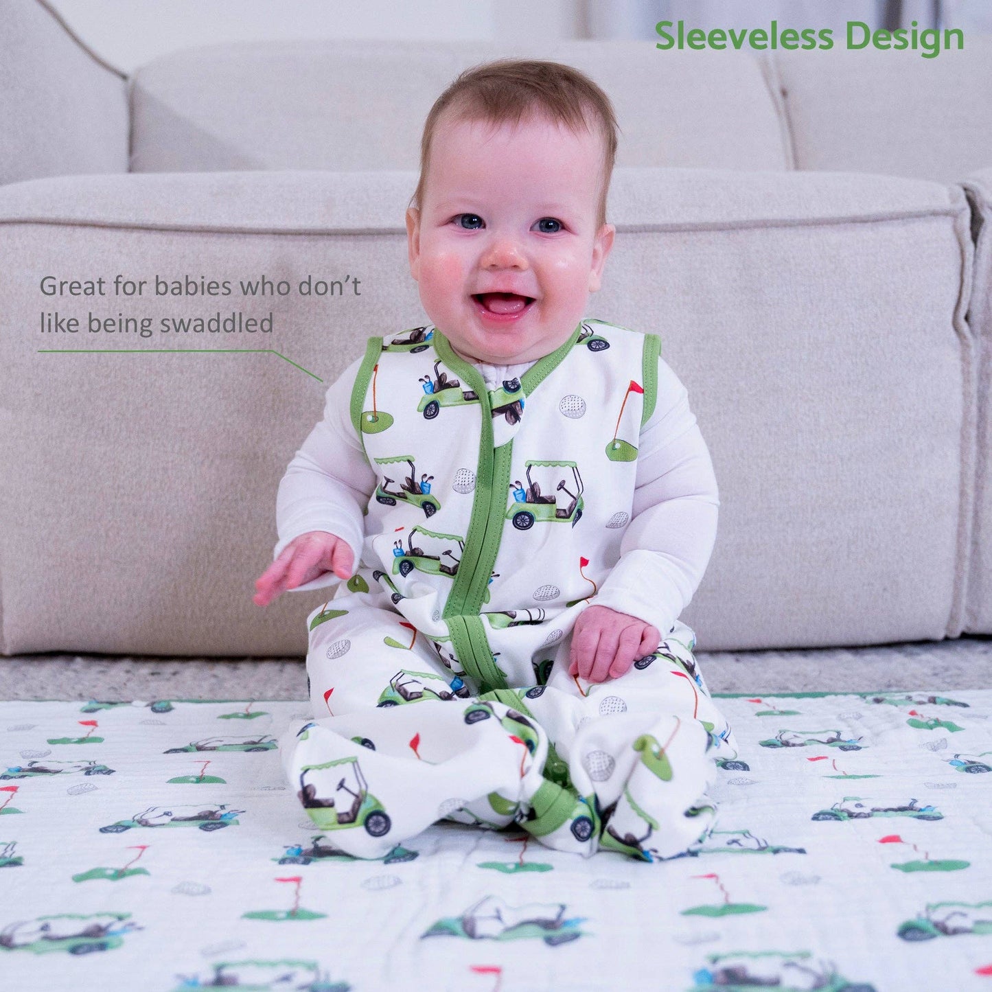 Organic Cotton Sleep Sack 0.5 TOG Golf A Round