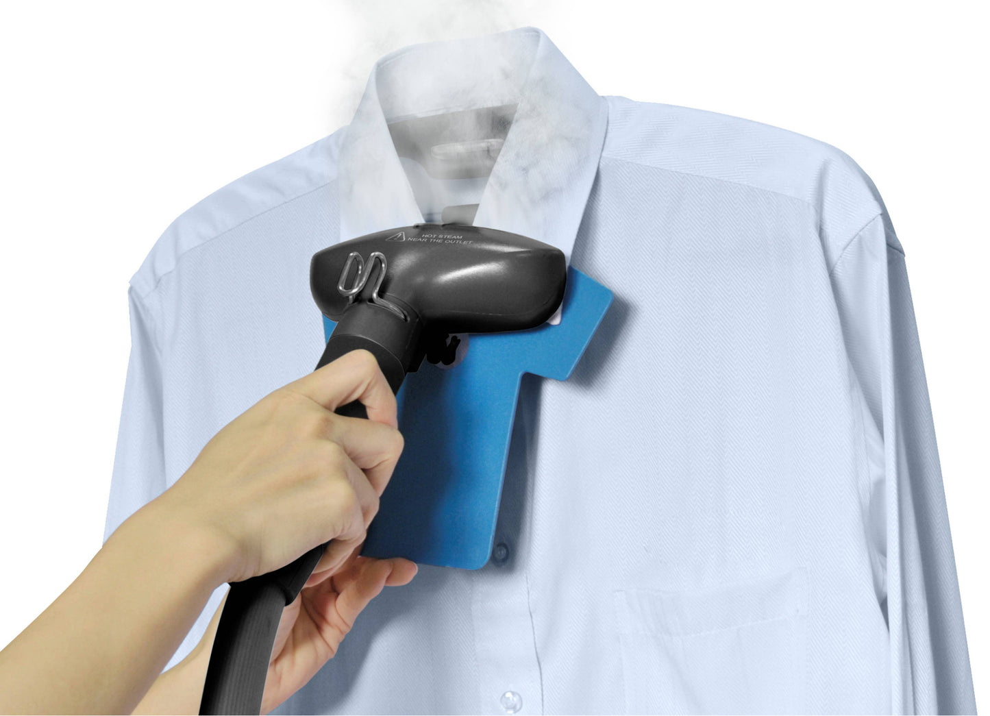 Heavy-Duty Dual Bar Garment Steamer w/ Bonus 3pc Descaler