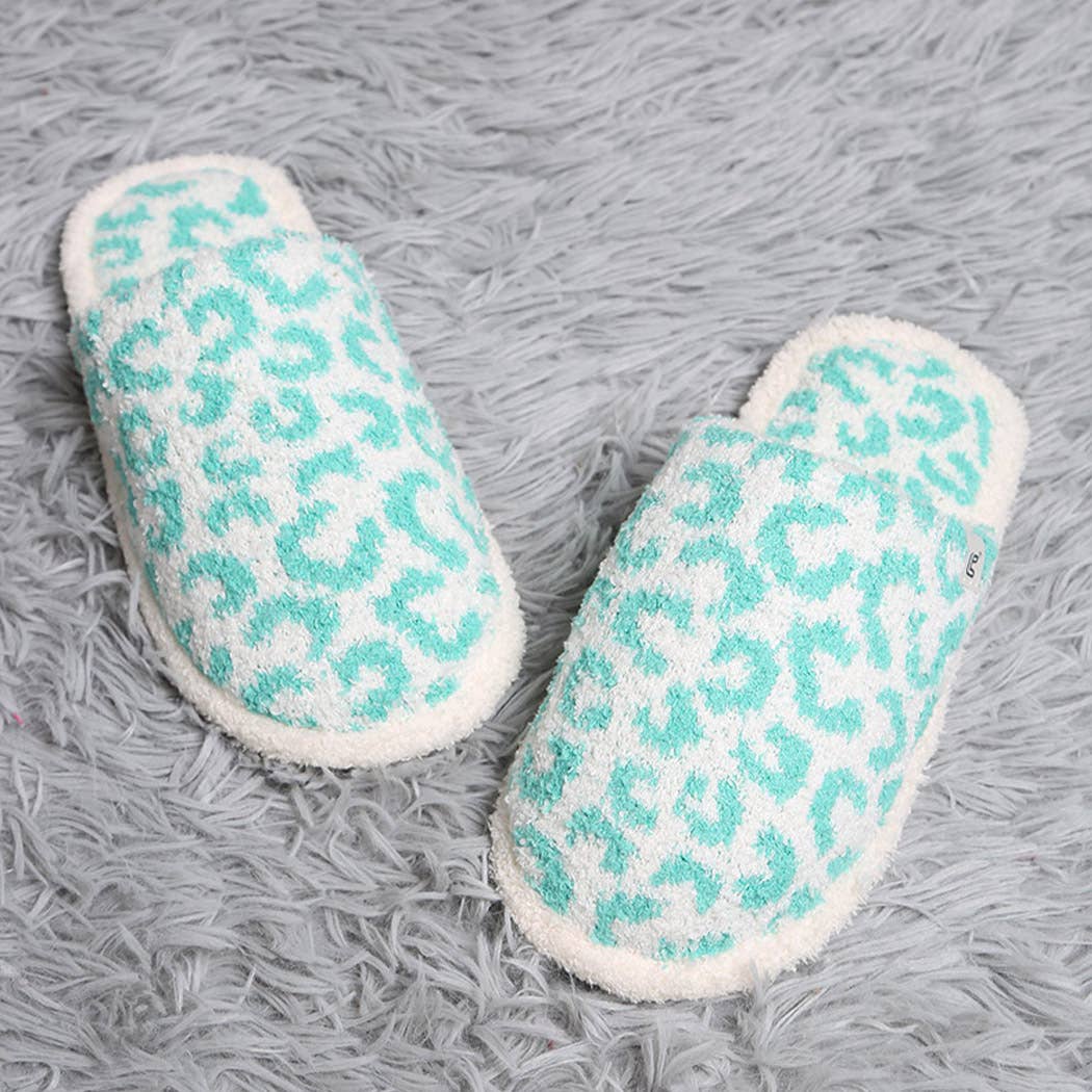 Winter Luxury Soft Leopard Pattern Slipper