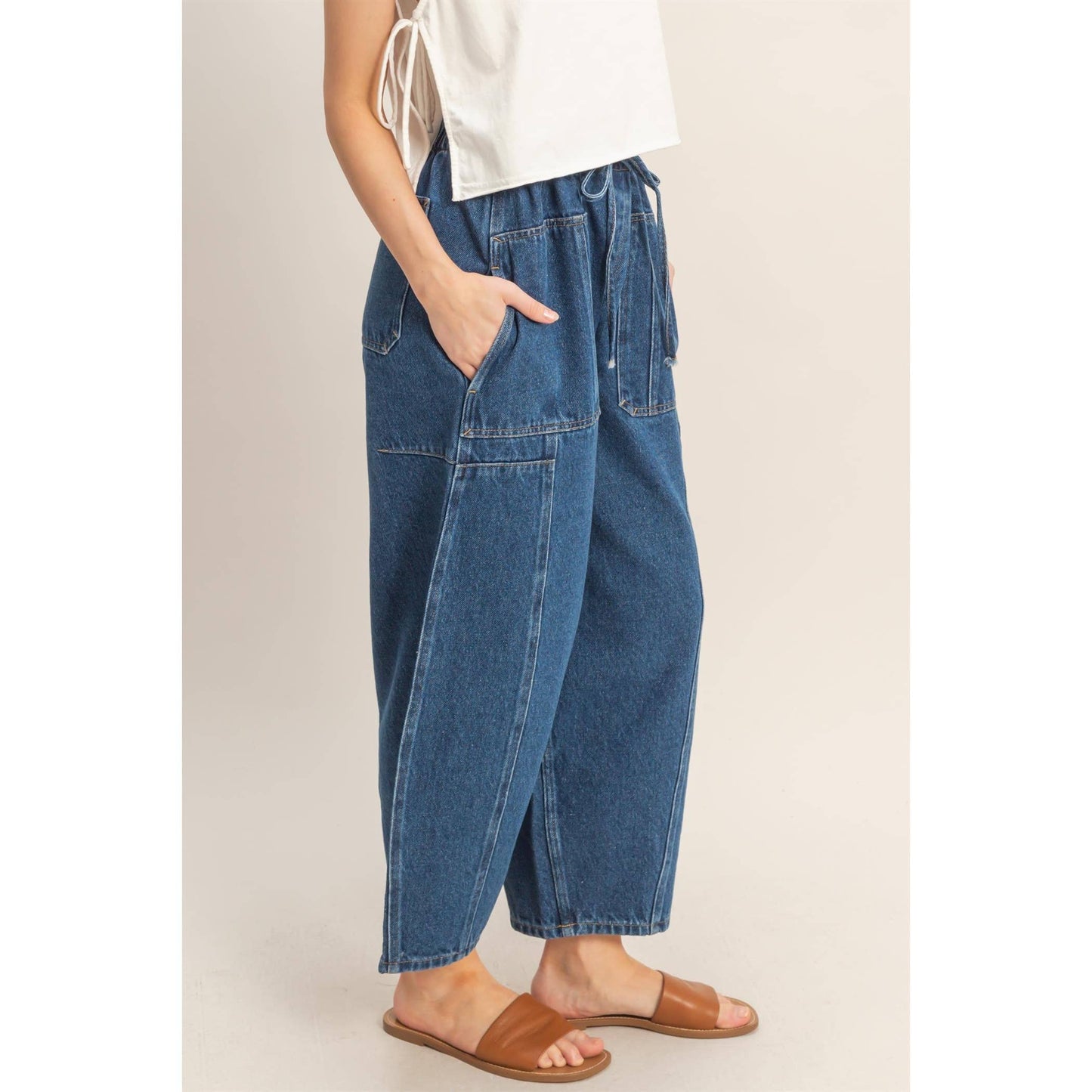 Wide Pants With Oversize Pockets