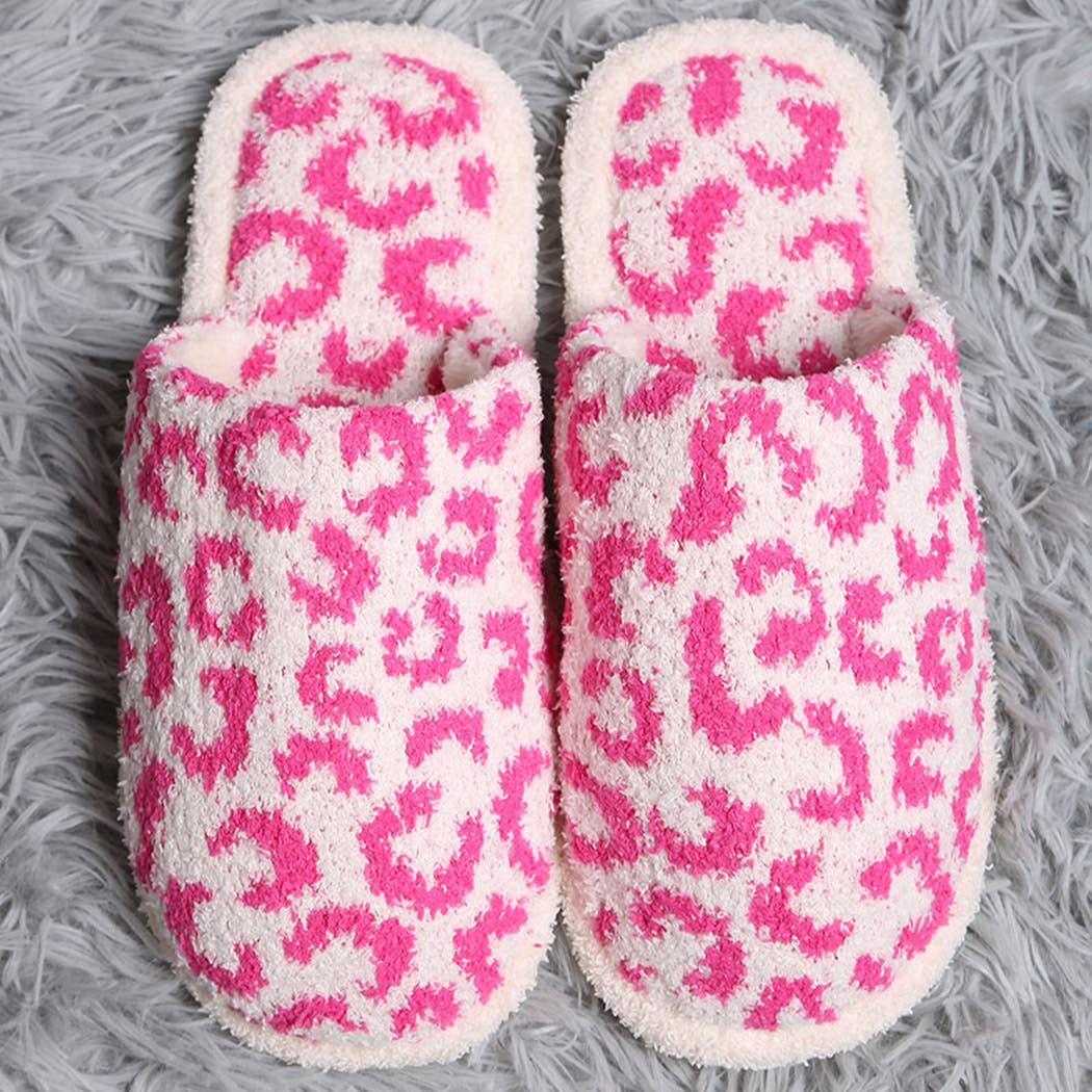Winter Luxury Soft Leopard Pattern Slipper