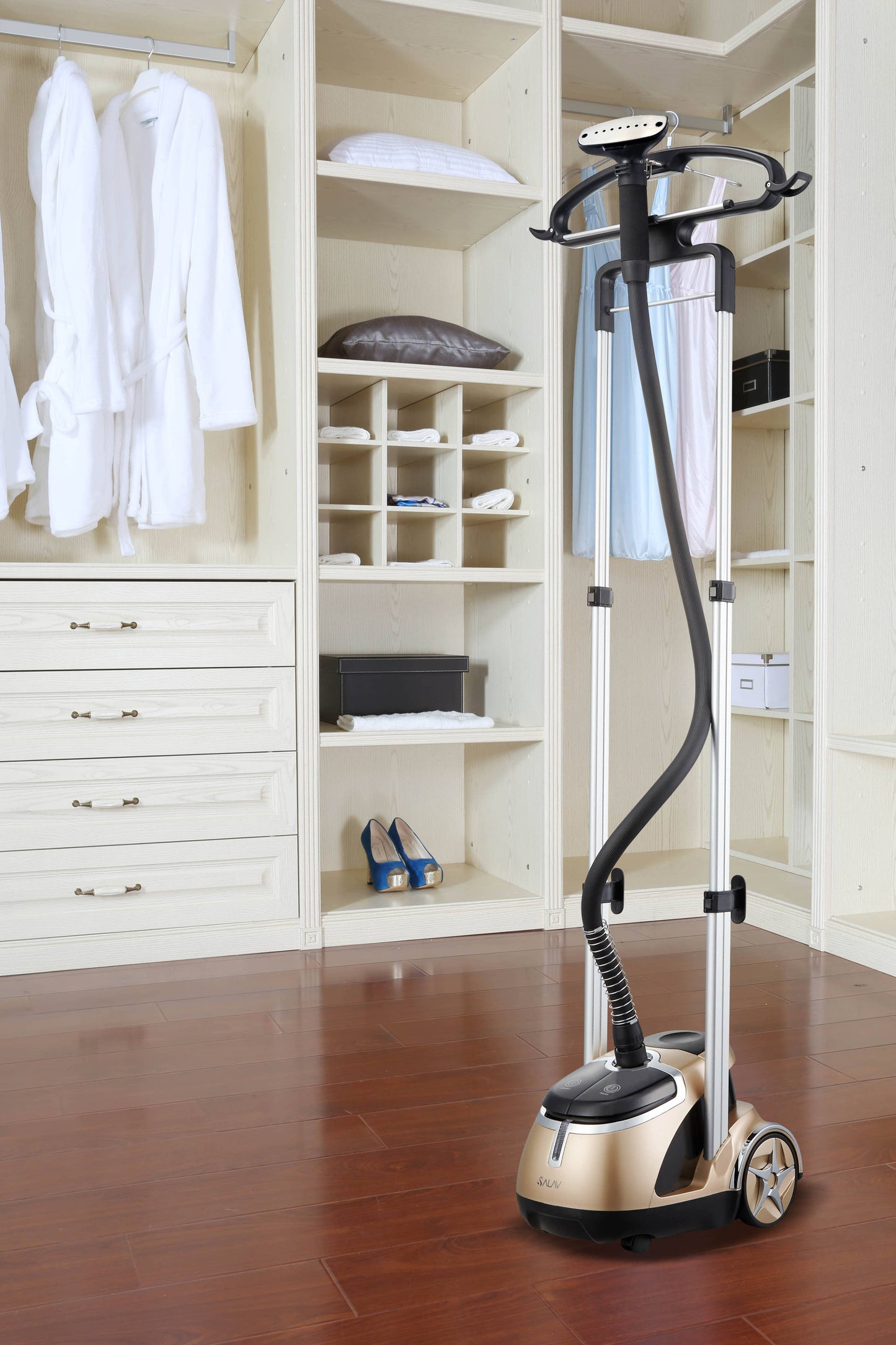 Heavy-Duty Dual Bar Garment Steamer w/ Bonus 3pc Descaler