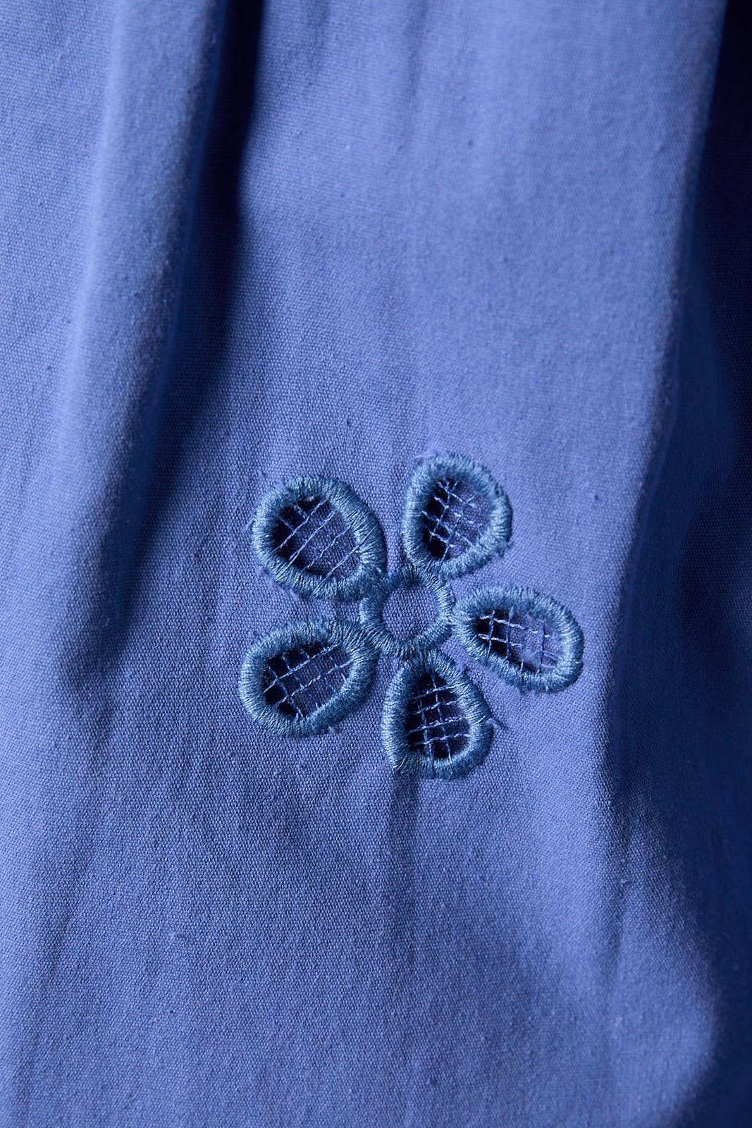 EMBROIDERED EYELET DOUBLE TIERED SHORTS