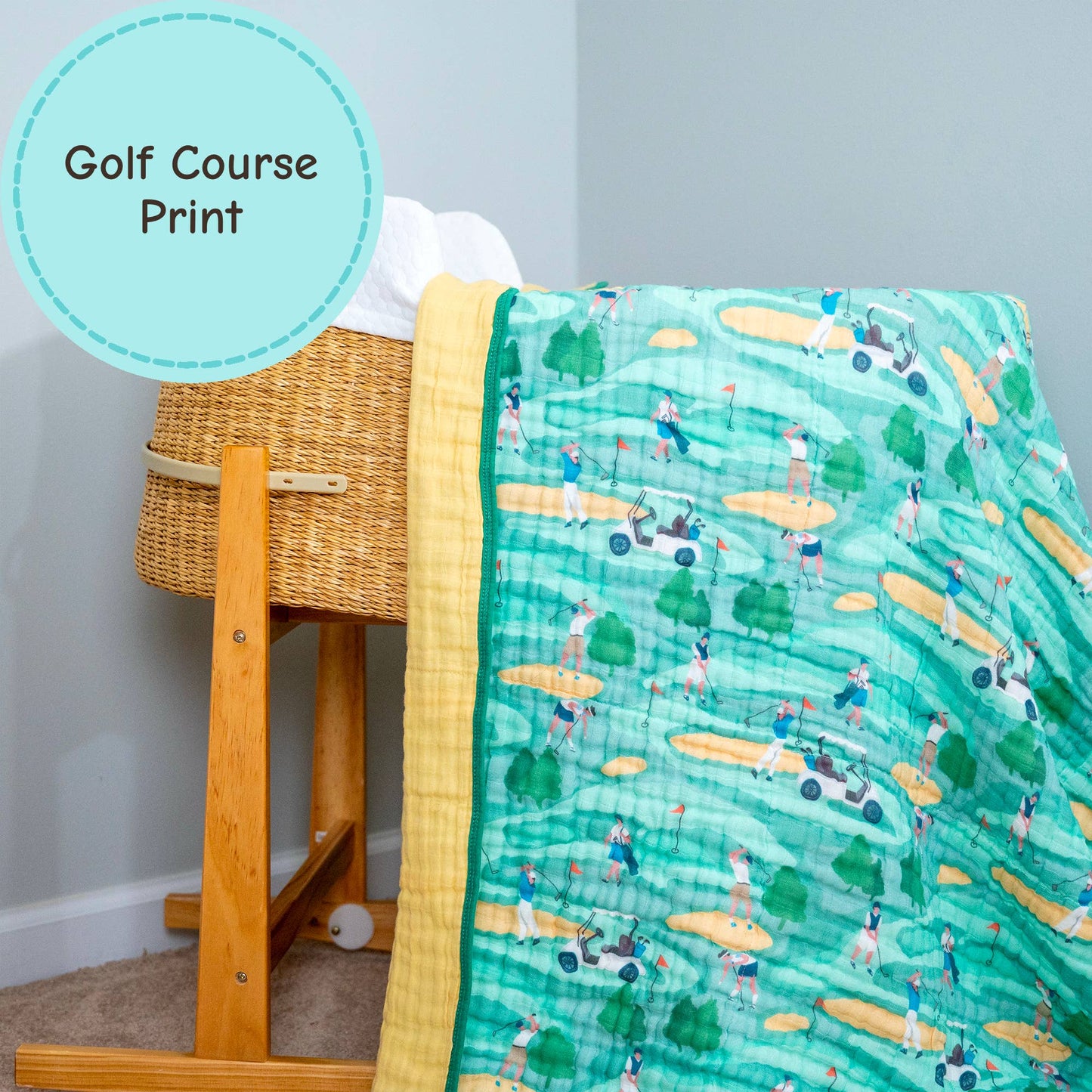 Muslin Quilt Baby & Kids Blanket Par-Tee Time Golf