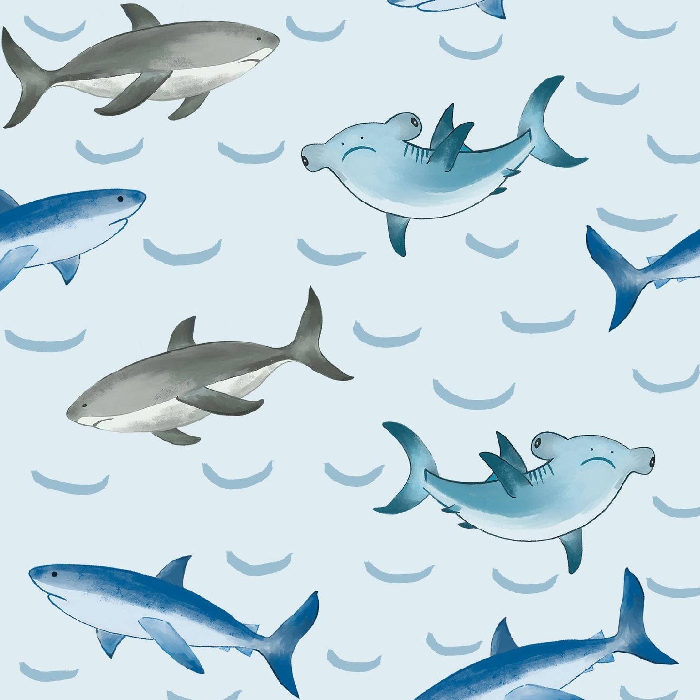 Organic Cotton Sleep Sack 0.5 TOG Jawsome Shark