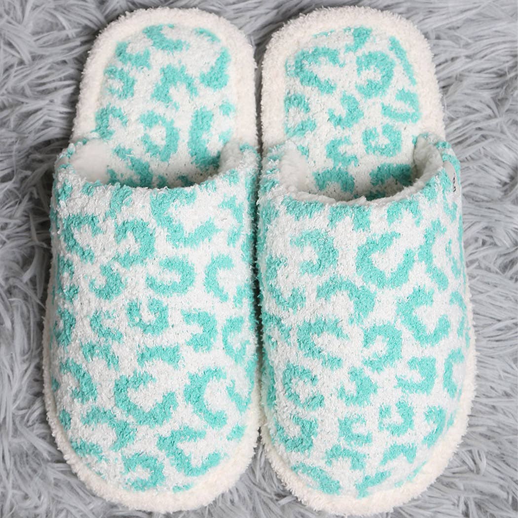 Winter Luxury Soft Leopard Pattern Slipper
