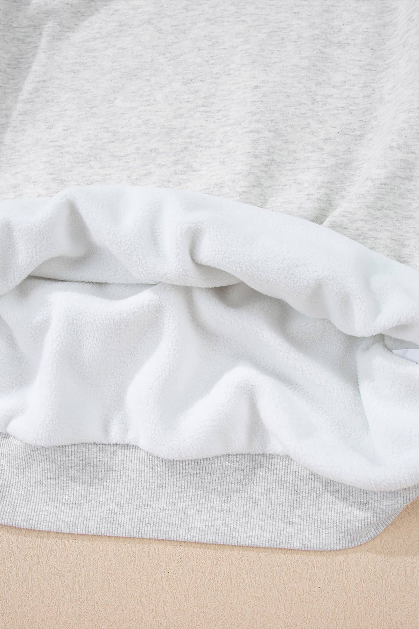Oversize Reversible Mock Neck Sweatshirt