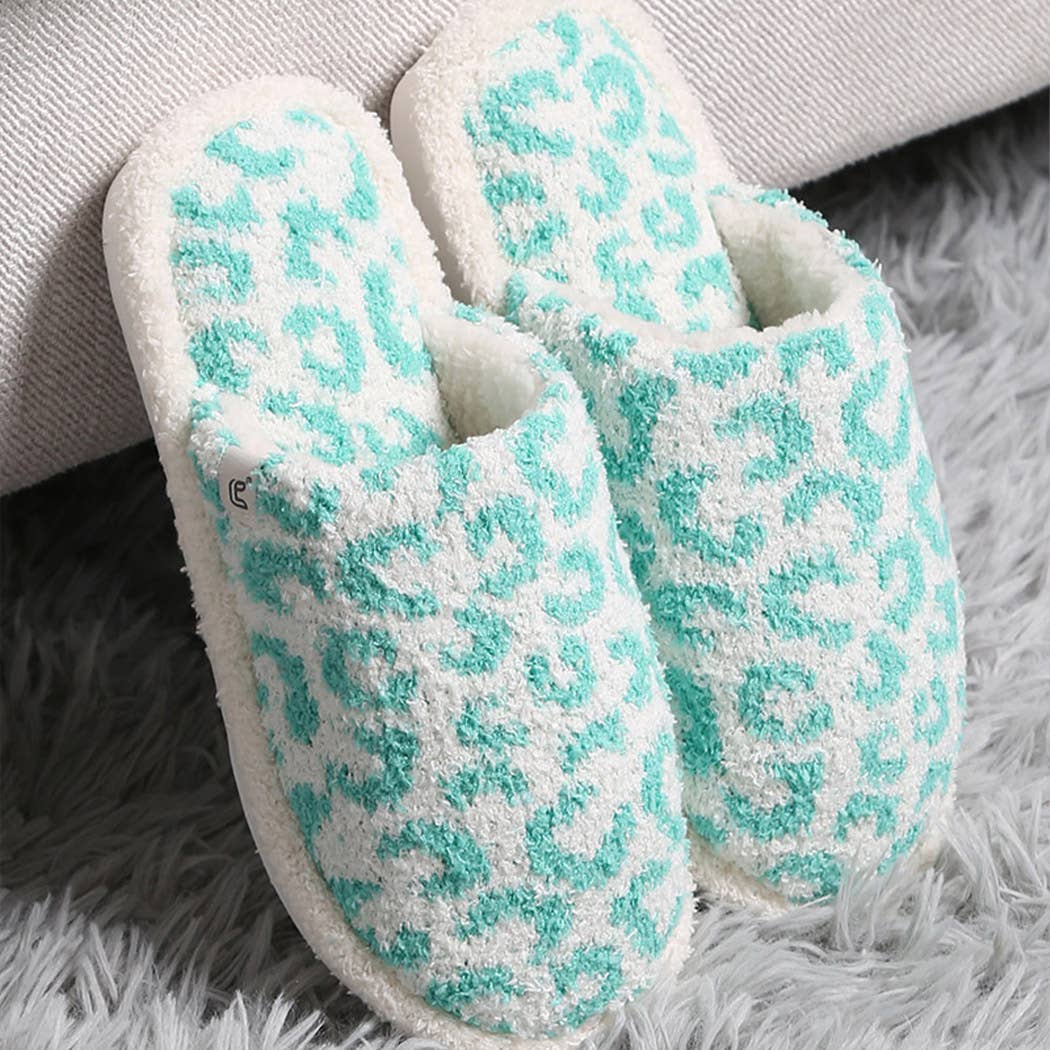 Winter Luxury Soft Leopard Pattern Slipper