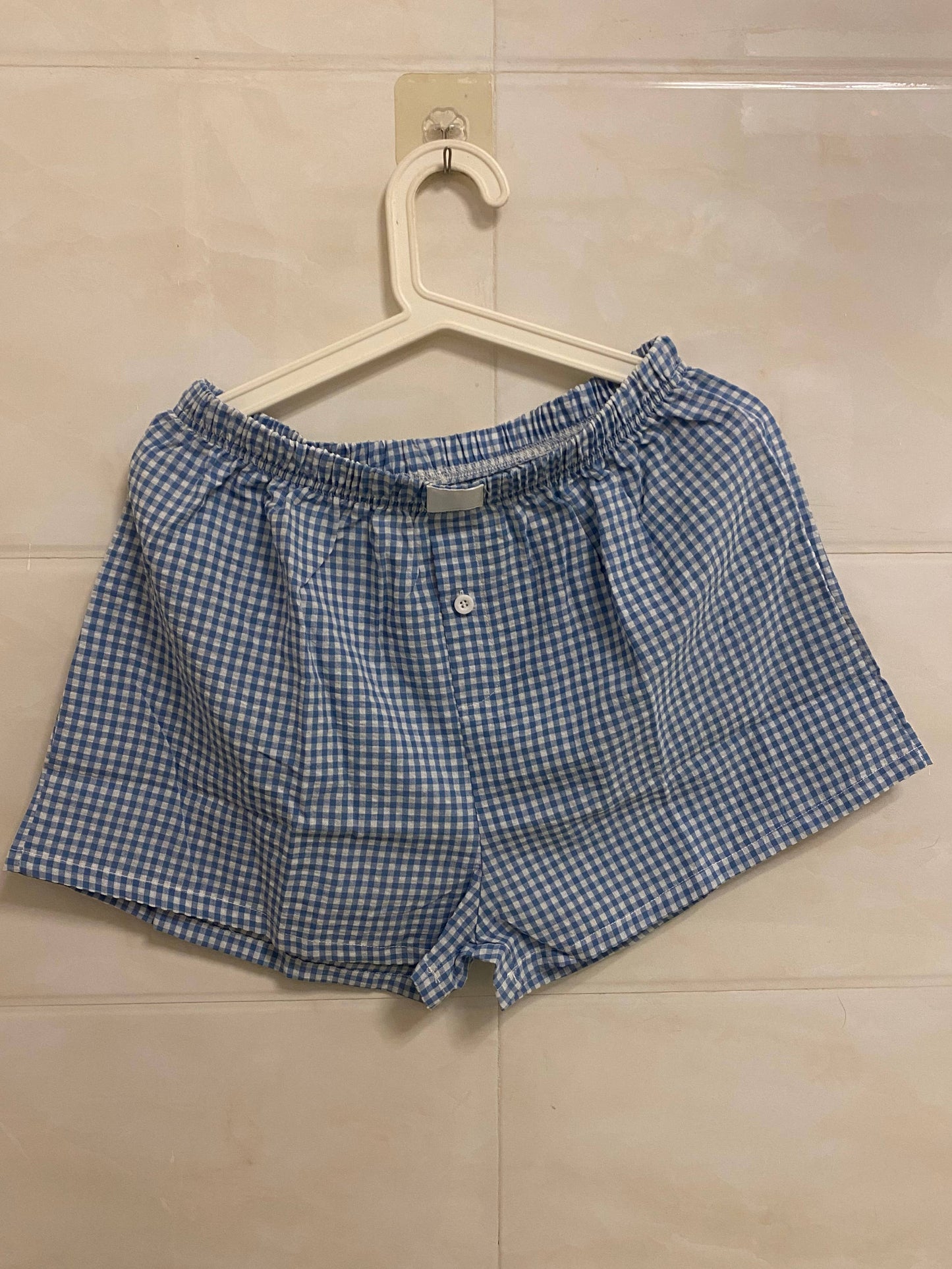 Trendy Daily Gingham Boxer Shorts