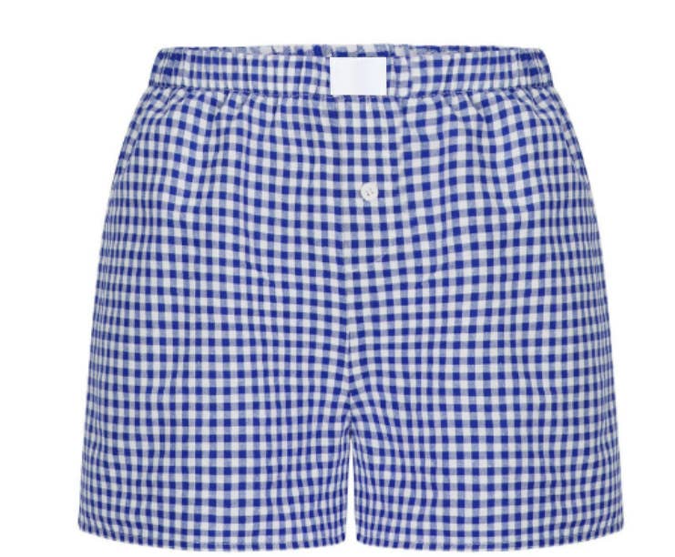 Trendy Daily Gingham Boxer Shorts