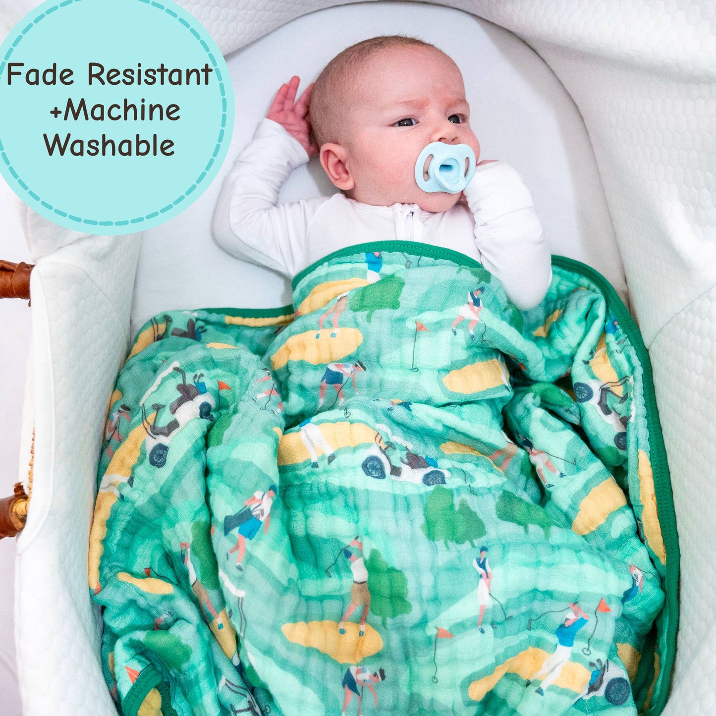 Muslin Quilt Baby & Kids Blanket Par-Tee Time Golf