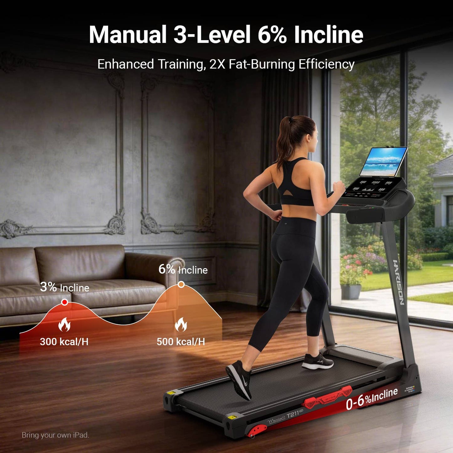 HARISON Treadmill for Home with Incline