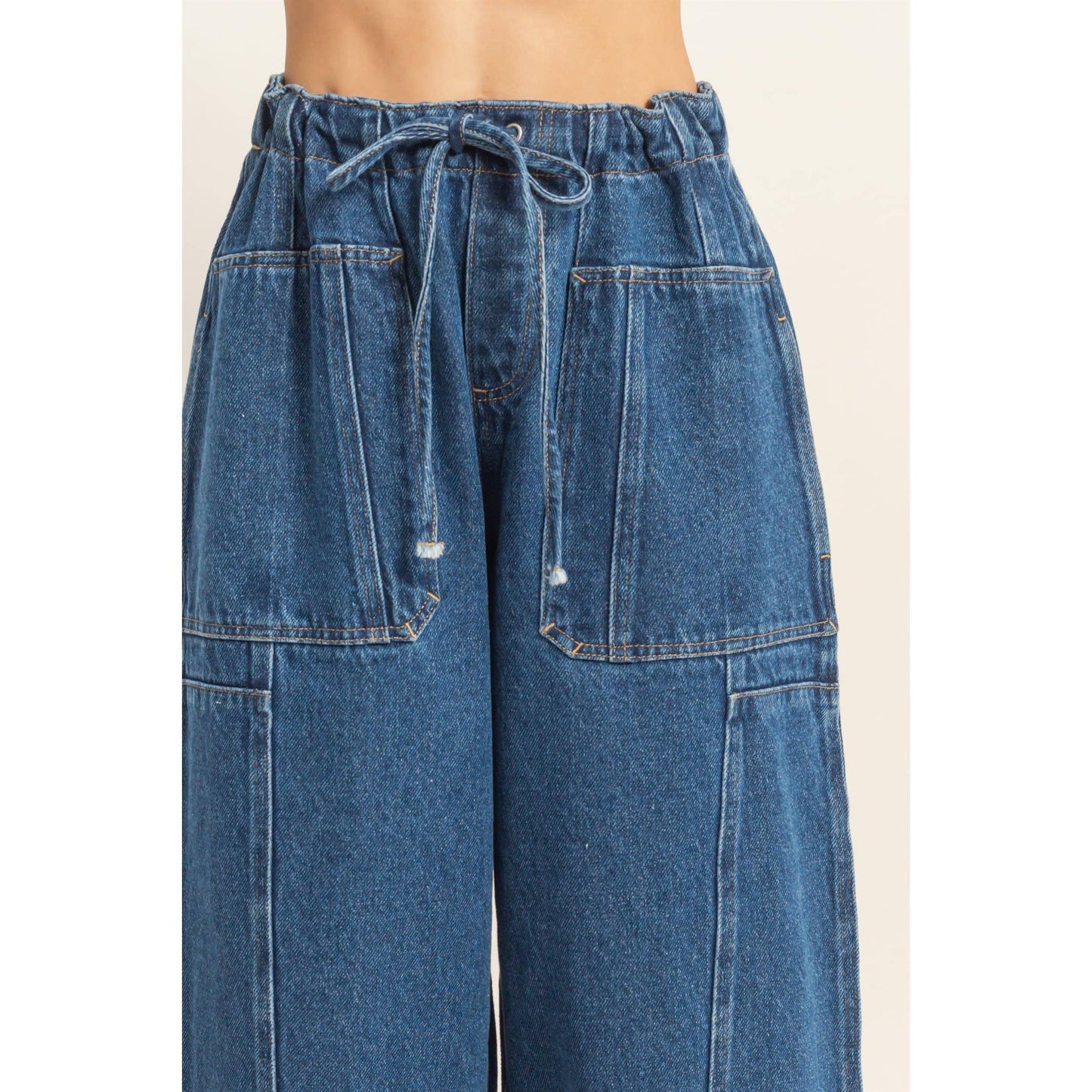Wide Pants With Oversize Pockets