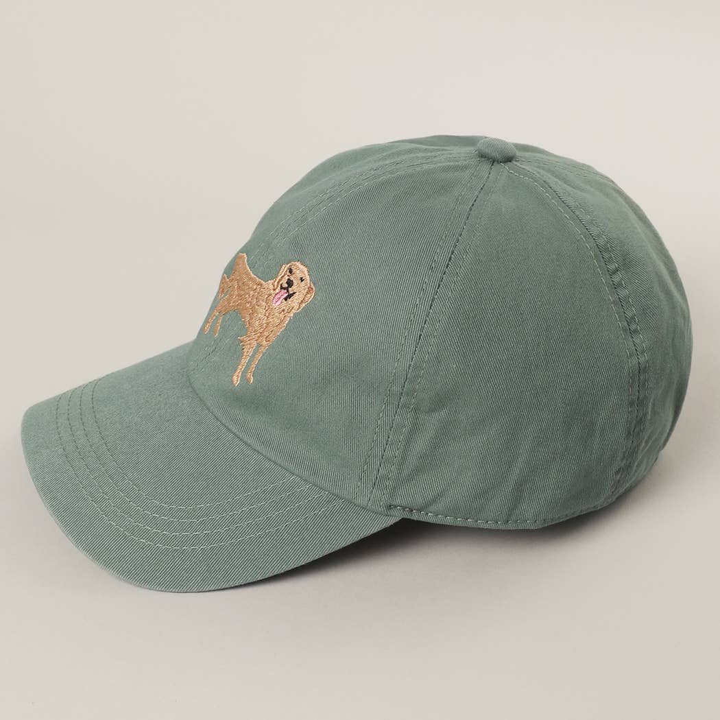 GOLDEN RETRIEVER Embroidery Cotton Baseball Cap