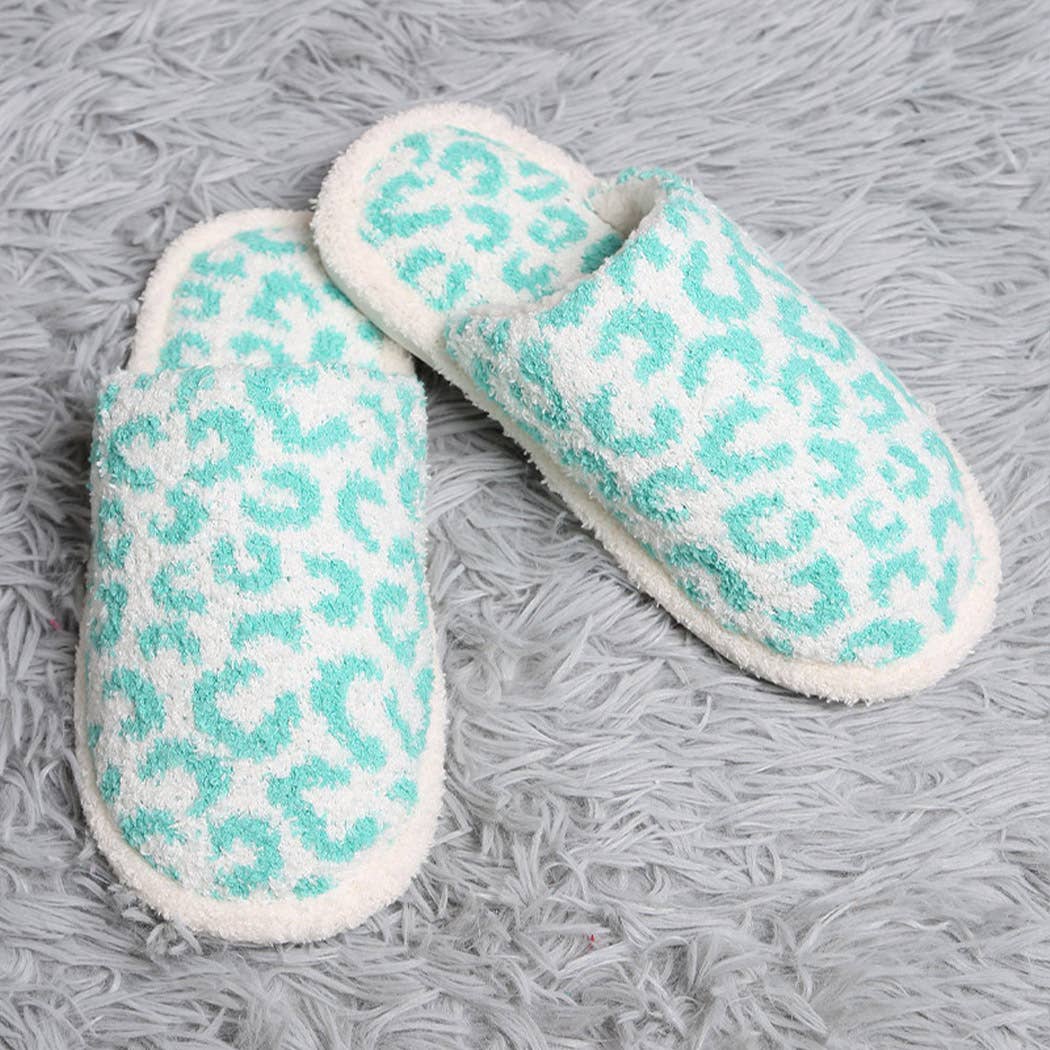 Winter Luxury Soft Leopard Pattern Slipper
