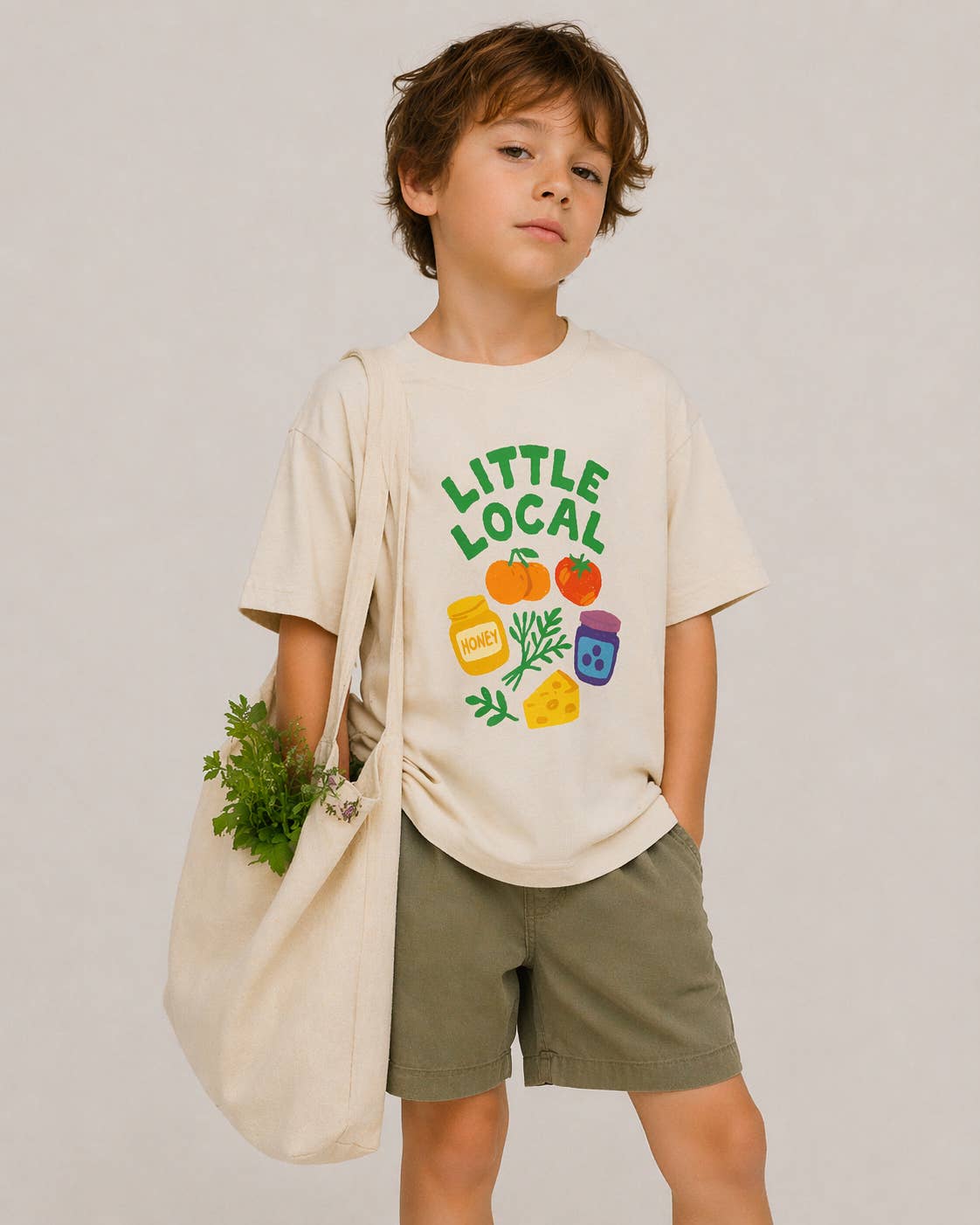Local Farmer's Market Product Kids Tween Summer Graphic Tee