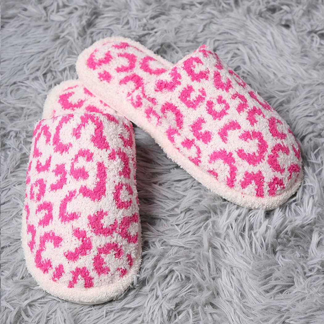 Winter Luxury Soft Leopard Pattern Slipper