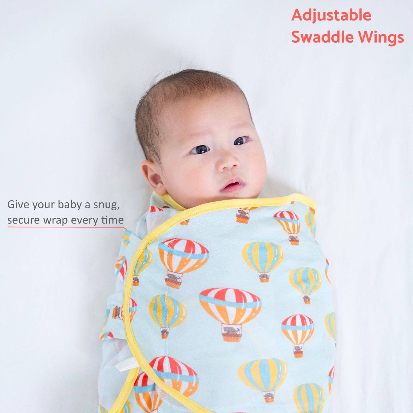 Cotton Velcro Newborn Swaddle Sack The Sky Is The Limit