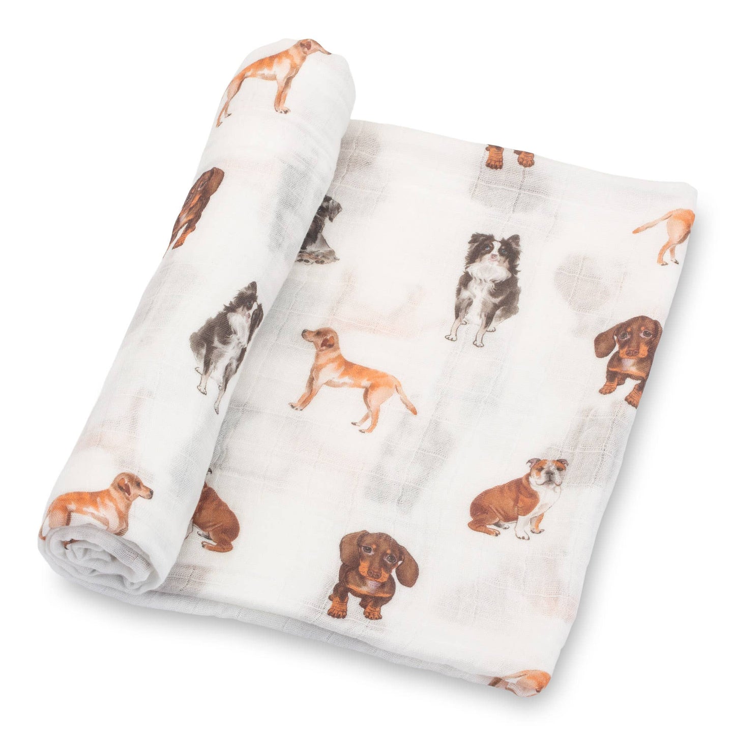 Baby Muslin Swaddle Blanket 47x47 Doggone Cute