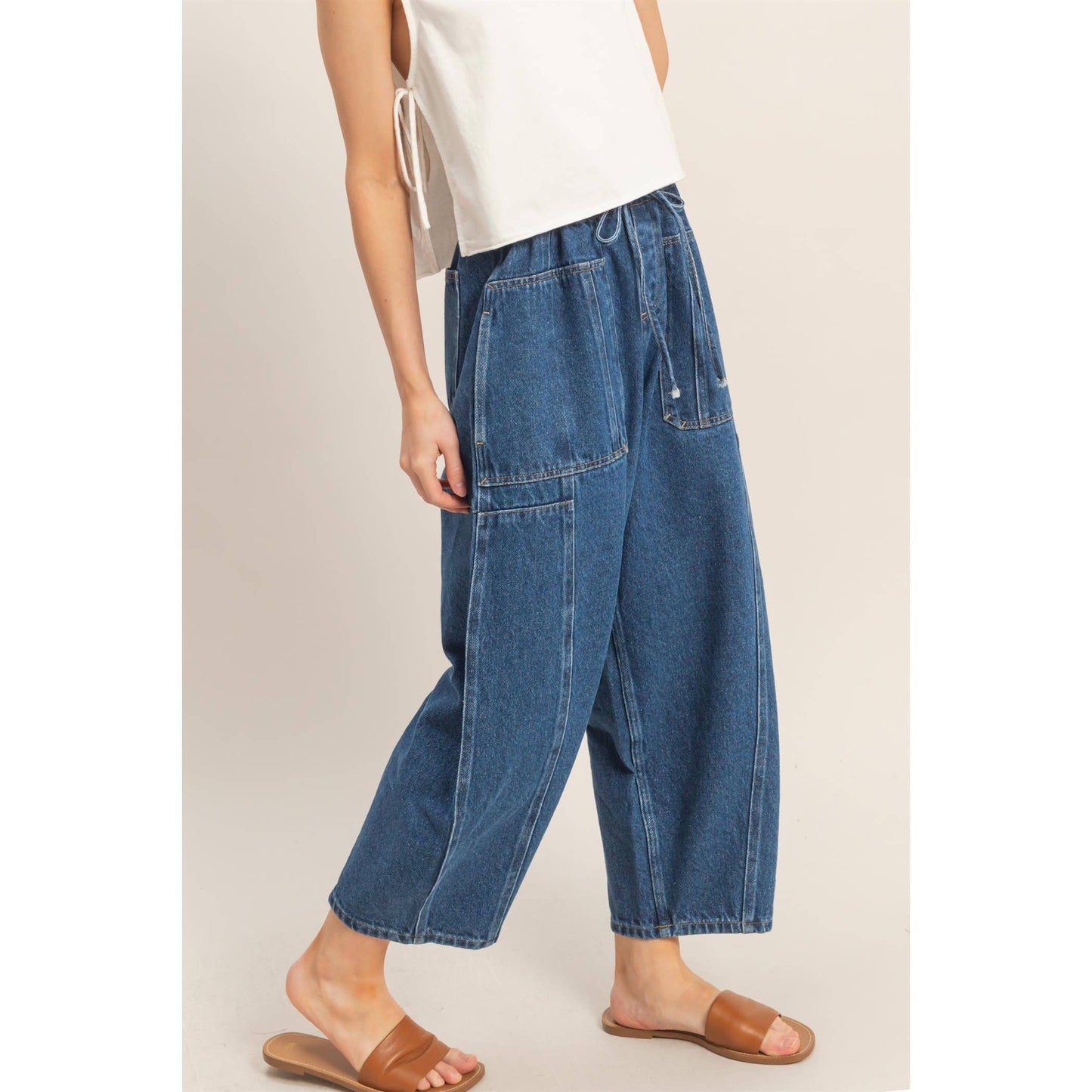 Wide Pants With Oversize Pockets