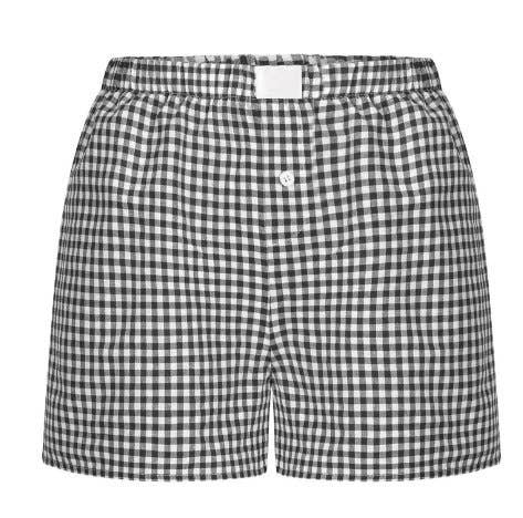 Trendy Daily Gingham Boxer Shorts