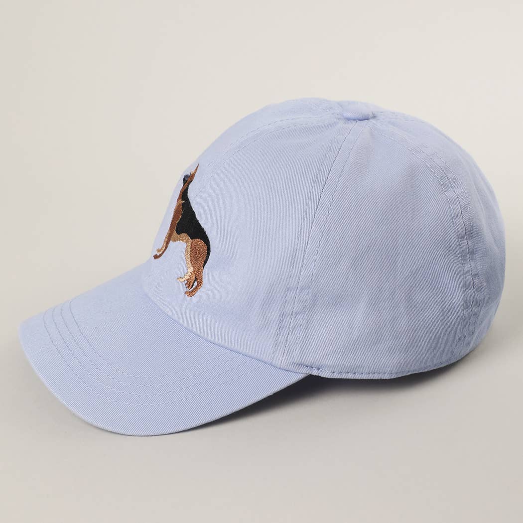 German Shepherd Embroidery Cotton Baseball Cap