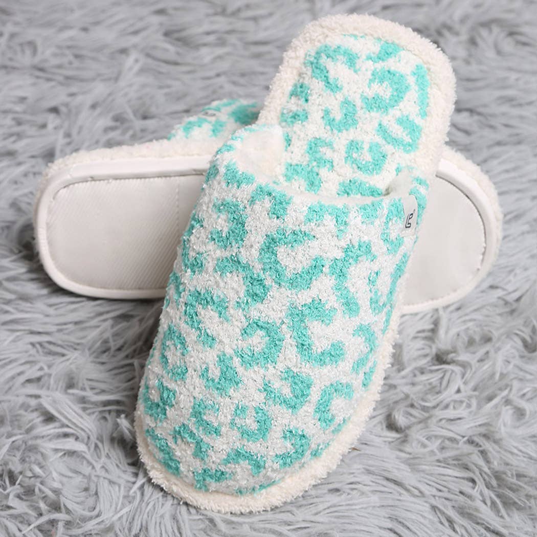Winter Luxury Soft Leopard Pattern Slipper