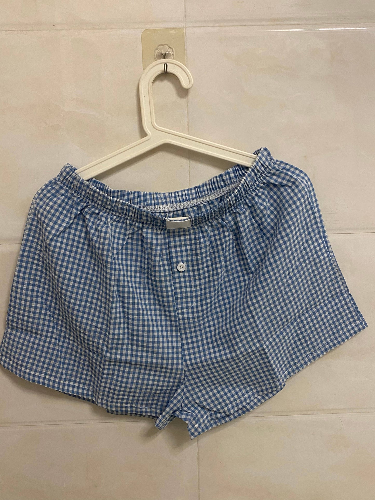 Trendy Daily Gingham Boxer Shorts